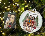 Flinstones Palla di Natale caricatura personalizzata