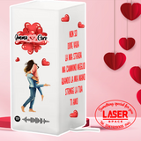 Lampada da Tavolo in Vetro San Valentino Regalo  Modello Ikea