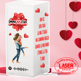 Lampada da Tavolo in Vetro San Valentino Regalo  Modello Ikea