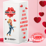 Lampada da Tavolo in Vetro San Valentino Regalo  Modello Ikea