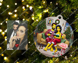 simpson Palla di Natale caricatura personalizzata