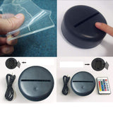 Lampada Led in Plexiglass Kenshiro Serie Anime