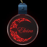 Palla di Natale Personalizzata con Luce LED RGB | Magica Decorazione Natalizia Incisa a Laser