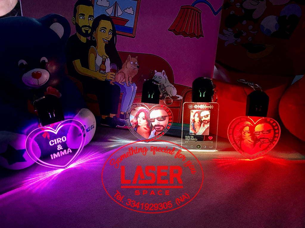 Portachiavi Led San Valentino regalo