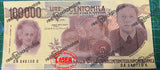 Banconota Fantozzi 100.000 mila lire Teca in plexiglass