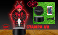 Alastor Radio Demon Hazbin hotel lampada led