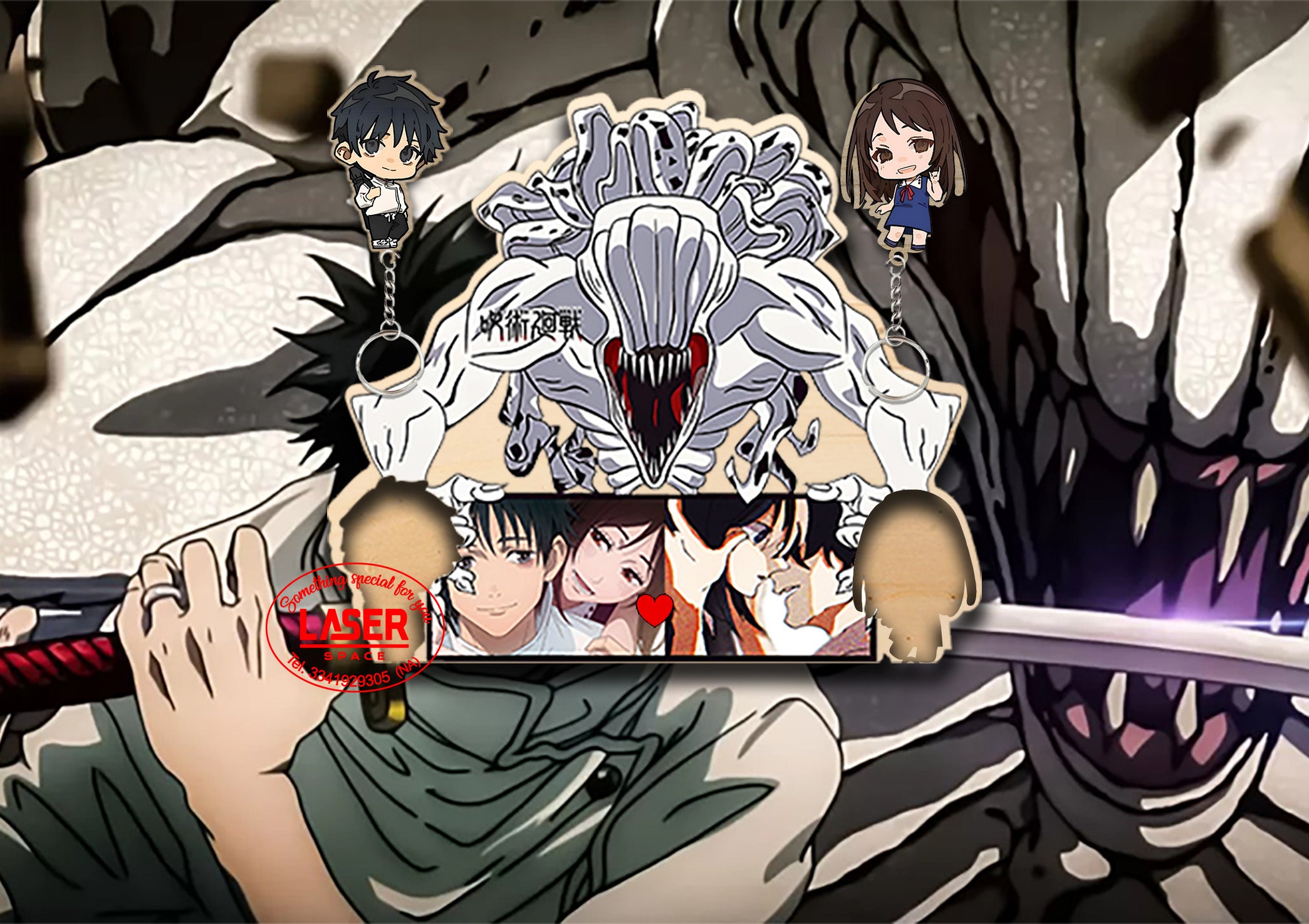 Appendichiavi - Portachiavi   Rika e Yuta Jujutsu Kaisen