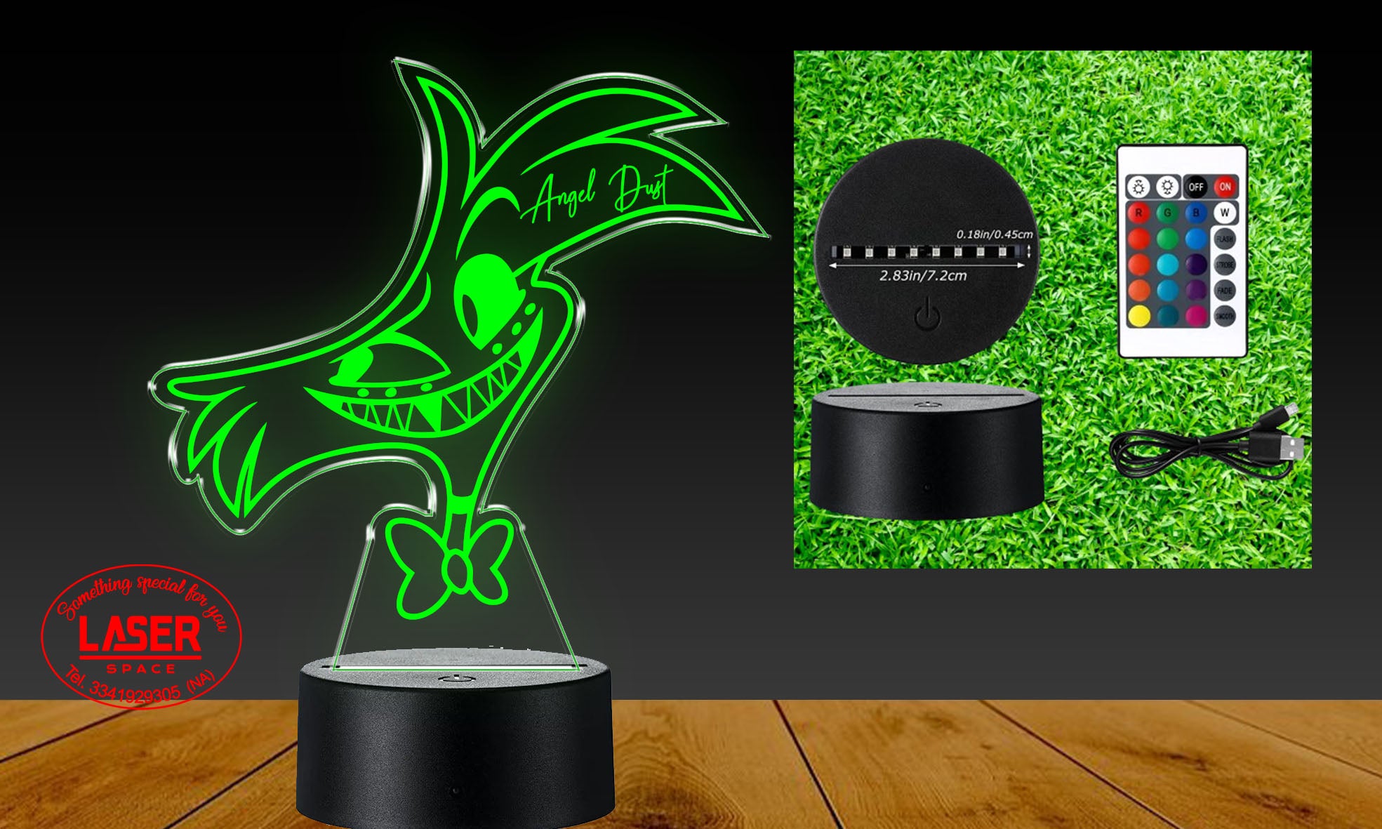 LAMPADA LED Anthony "Angel Dust”HAZBIN HOTEL
