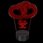 Led Lamp 3D Illusion San Valentino