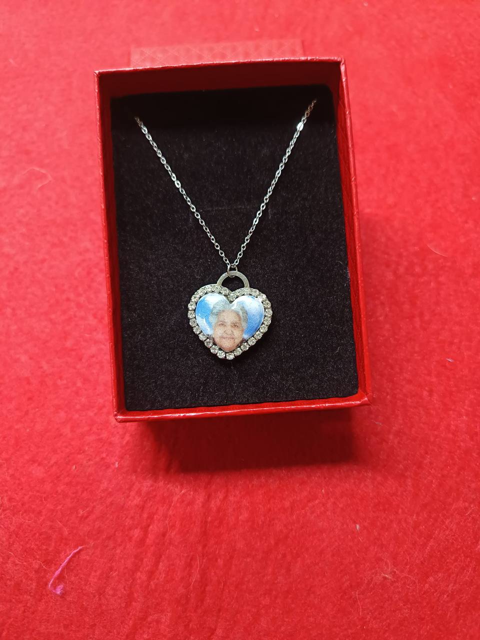 collana cuore con foto dentro