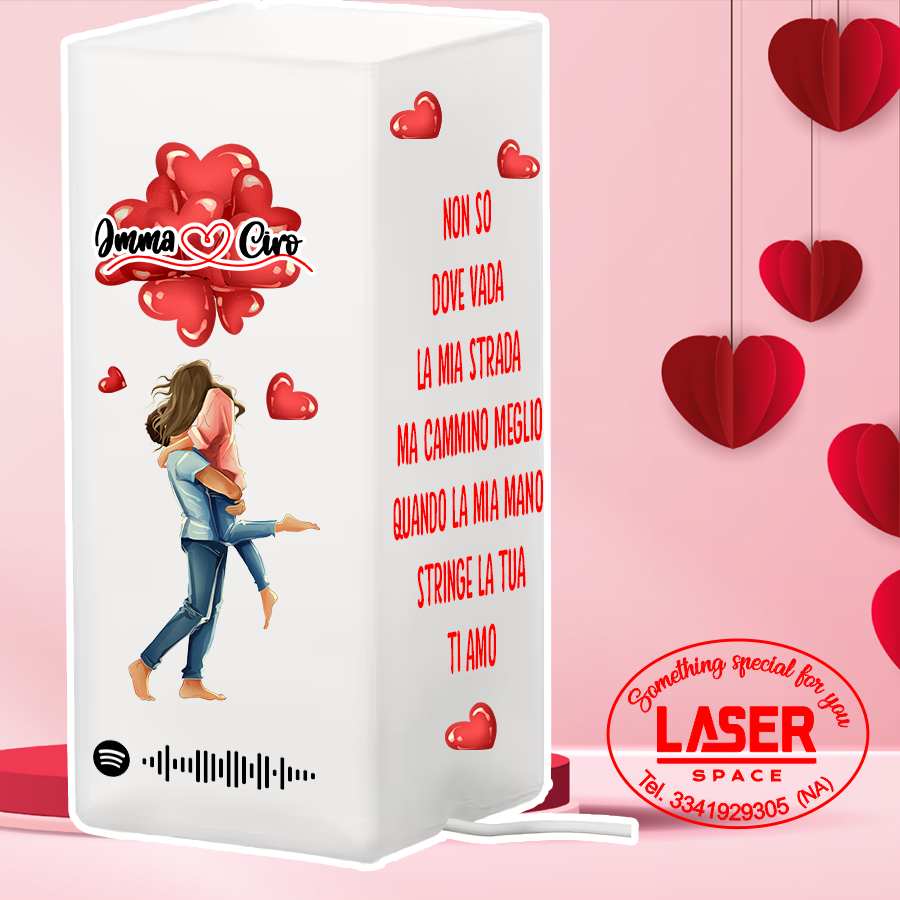 Lampada da Tavolo in Vetro San Valentino Regalo  Modello Ikea