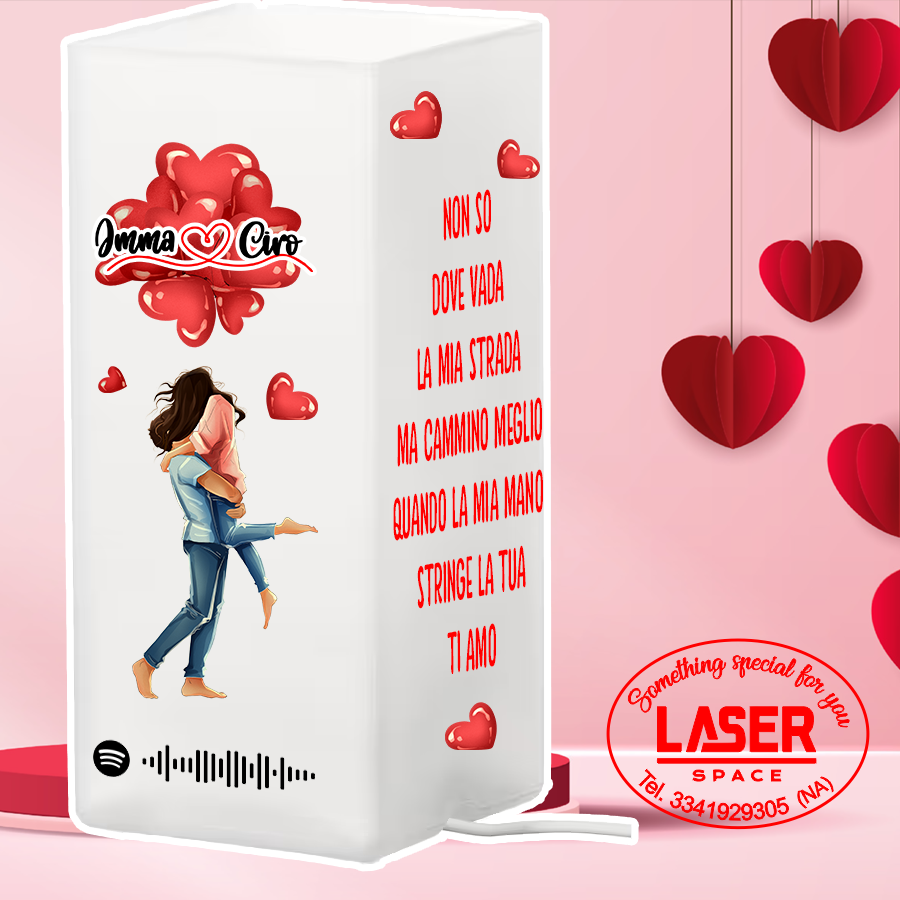 Lampada da Tavolo in Vetro San Valentino Regalo  Modello Ikea