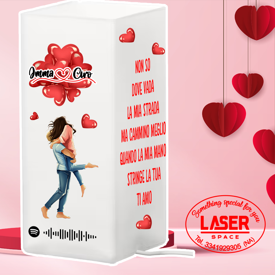 Lampada da Tavolo in Vetro San Valentino Regalo  Modello Ikea