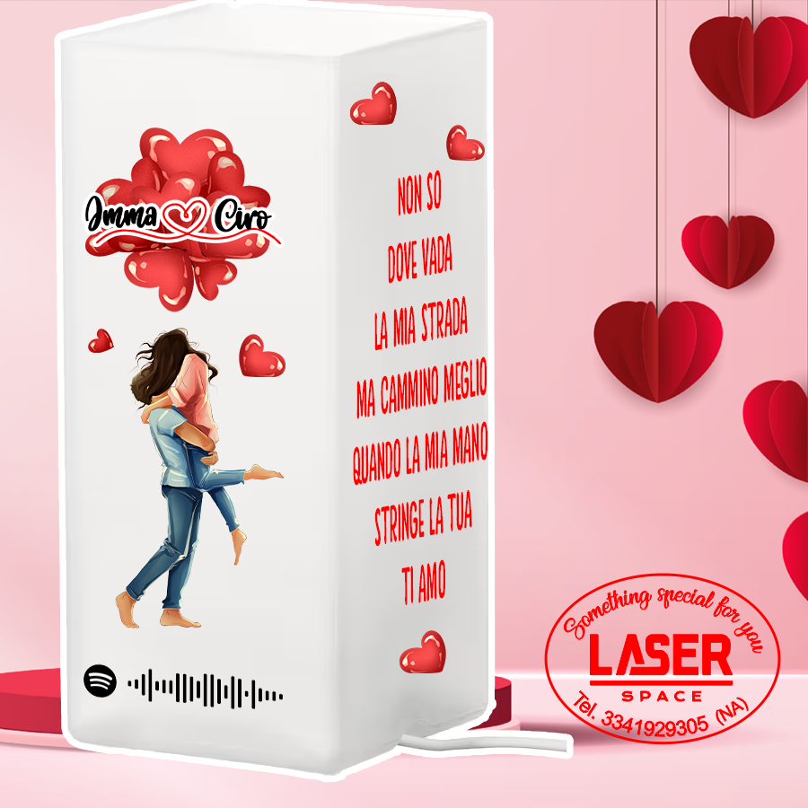 Lampada da Tavolo in Vetro San Valentino Regalo  Modello Ikea