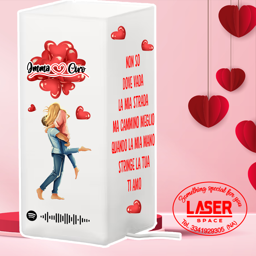 Lampada da Tavolo in Vetro San Valentino Regalo  Modello Ikea