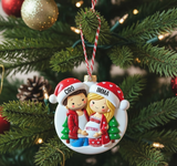 Pallina di Natale “Aspettando Te” come idea regalo per futura mamma in dolce attesa