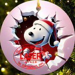 PALLINA DI NATALE CARTONI ANIMATI EFFETTO 3D - PLEXIGLASS - STAMPA UV