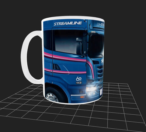 tazza camionisti scania R440 targa personalizzata