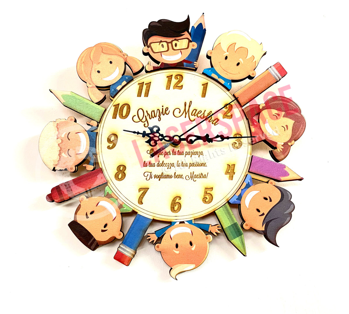 Orologio Regalo Regalino Fine anno Maestre