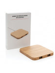 Caricatore wireless da scrivania in bamboo Regalo Festa del Papà