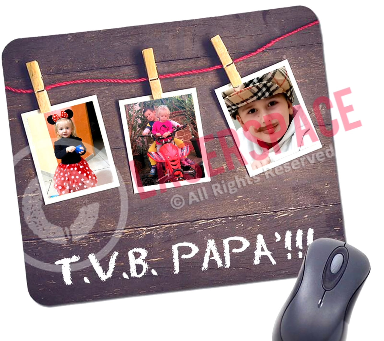 Tappetino Mouse personalizzato con la tua foto in microfibra