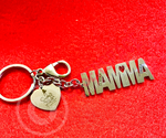Portachiavi Donna Jewels in Acciaio con scritta Mamma e incisione personalizzata