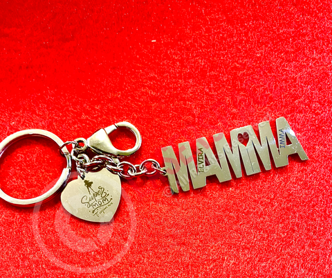 Portachiavi Donna Jewels in Acciaio con scritta Mamma e incisione personalizzata