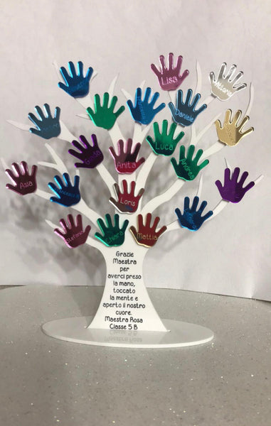 Regalo Di Ringraziamento Personalizzato In Acrilico Con Base In Legno – Idea Addio Per Maestre, Educatrici, Ostetriche - 4