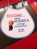 Bavaglino da oggi comando io Bimbo