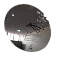 Orologio da parete plexiglass argento specchio family