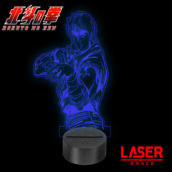 Lampada Led in Plexiglass Kenshiro Serie Anime