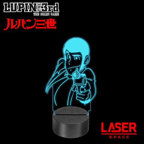 Lampada Led Plexiglass Lupin 3 Serie Anime