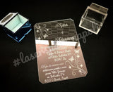 Partecipazione di nozze Plexiglass ELEGANTE wedding